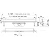 Дренажная система ALCAPLAST APZ5-SHADE-650 SPA для монтажа в стену, нержавеющая сталь, матовая